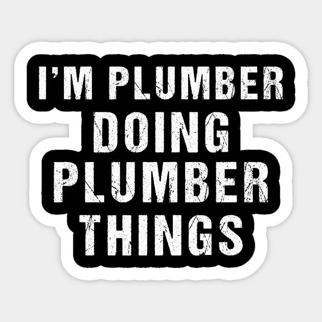 PLUMBER Sticker by rabiidesigner